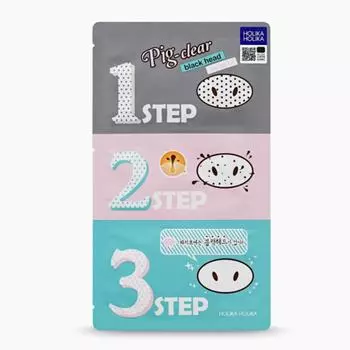 HOLIKA HOLIKA Pig Nose Clear Black Head 3 Step Kit (6 штук)