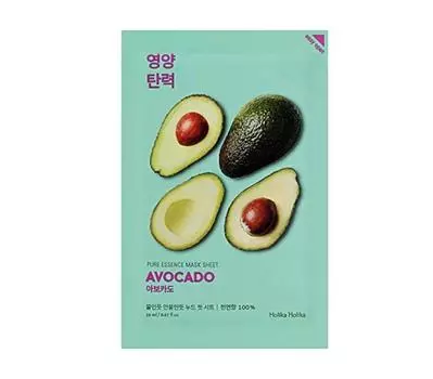 Holika Holika Pure Essence Avocado Mask Sheet 20ml * 10 листов