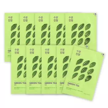 Holika Holika Pure Essence Mask Sheet Green Tea, 1 упаковка, 10 штук