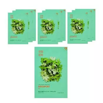 Holika Holika Pure Essence Mask Sheet Mugwort, 1 упаковка, 10 листов Популярная корейская косметика