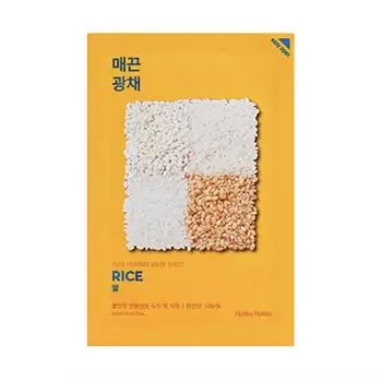 HOLIKA HOLIKA Pure Essence Mask Sheet Rice-Smooth Shine 20 мл * 10 шт.