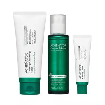 HOLIKA HOLIKA Серия средств по уходу за кожей Acneinator Clearing (Очищающая пенка 150 мл, сыворотка 100 мл, крем 50 мл) (10 вариантов) #CleansingFoam only x1pcs