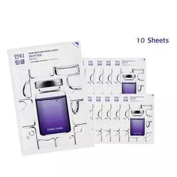 HOLIKA HOLIKA Skin Rescuer Clinic Mask Sheet - Пептид 20 мл x 10 листов