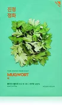 HOLIKA HOLIKA Успокаивающая тканевая маска Pure Essence Mugwort TU прозрачный