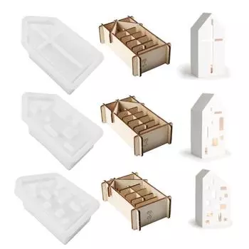 Hollow Church Holder Molds Hollow Church Candlestick Molds X3UC