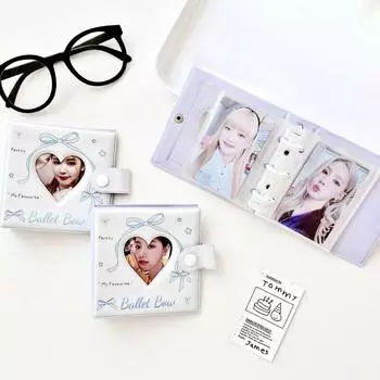Hollow Design Small Card Альбом Cartoon Star-chasing Фотоальбом Ins Ballet Bow Фотоальбом Desktop style 4