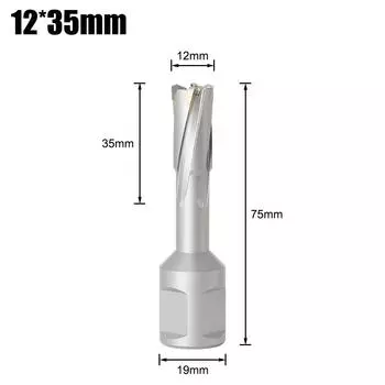 Hollow Drill Bit, Steel Plate Drill Bit, Magnetic Drill Bit, Coring Bit, Carbide Drill Steel Plate Hole Opener 12*35