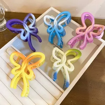 Hollow Hairpin Butterfly Hair Claw Ponytail Holder Large Shark Clip Butterfly Hair Clip Daily темно-фиолетового