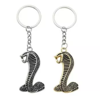 Hollow King Cobra Keychain Zinc Zinc Alloy Car Key Chain Collection King Cobra Key Ring Birthday Gift Style 1