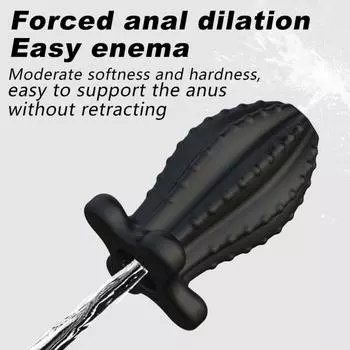 Hollow Large Butt Plug Silicone Anal Dildo Dilator Anal Speculum Prostate Massager Anal Vagina Shower Enema Cleaning Adult Toys