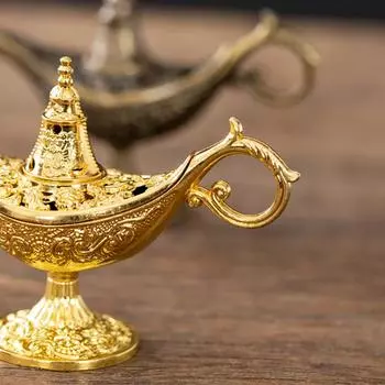 Hollow Legend Aladdin Magic Genie Lamps Благовония Курильницы Ретро Желания Масляная Лампа Домашний Декор Подарок