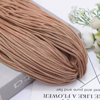 Hollow Line Macrame Rope Hand-Woven Handicrafts Thread Elegant Nylon Cord DIY хаки