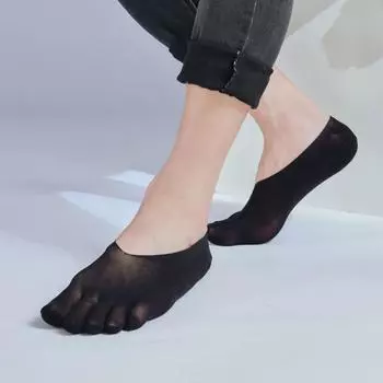 Hollow Men s Mesh Five Toes Socks Short Men s Five Finger Socks Casual Men бежевый