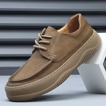 Мужские туфли Hollow из натуральной кожи, дышащие, в стиле ретро, в британском стиле, деловые, повседневные, кожаные туфли, мужская трендовая, универсальная обувь Hole 38