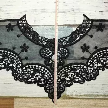 Полый вырез воротник отделка вышивка круглый DIY аксессуары аппликация шитье кружева одежда ювелирные изделия аксессуары белый