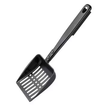 Hollow out Black Coal Shovel Metal Scoop Charcoal Shovel for Fireplaces Outdoor BBQ Grills