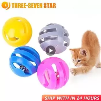 Hollow Out Cat Toys Funny Bell Ball Cat Toy Interactive Toy Ball For Cats Durable Training Ball Kitten Toy Pet Accessories 1PC