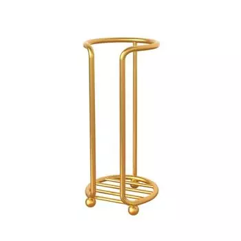 Hollow Out Design Kitchen Paper Cup Holder Large Capacity Cup Storage Rack Organizier Gold 1