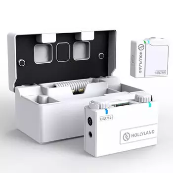 Hollyland Lark 150 Wireless Maho Внешний контакт 1 Передатчик 1 Чехол для хранения и зарядки 100 м Передача 3S Автоматическая 4 типа звука 21 уровень