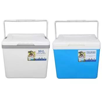 Холодильник 10 л EPS высокоэффективный с ручкой изолированный холодильник для кемпинга пикника рыбалки коммерции Blue