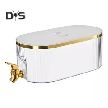 Холодильник 5,3 л, чайник большой емкости с краном, термо- и морозостойкий, герметичный, пищевой, легко очищаемый кувшин для сока для дома зелёный