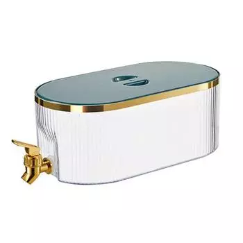 Холодильник 5,3 л, чайник с краном, большая емкость, прозрачная пыленепроницаемая герметичная посуда для напитков, пищевой диспенсер для сока, воды, ведро для холодных напитков