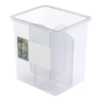 Холодильник Боковая дверь Ящик для хранения 4 отделения Классифицированный консервированный пищевой прозрачный холодильник