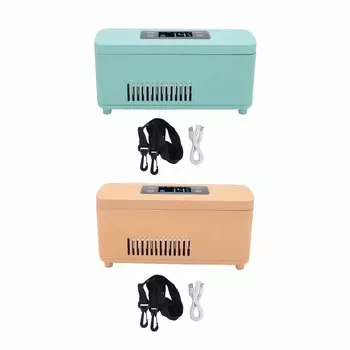 Холодильник для инсулина, постоянная температура, зарядка через USB, холодильник для инсулина, рефрижератор с сумкой для хранения Gold