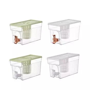 Холодильник Холодильники с краном Холодильники Большой емкости Портативный холодный чайник Фруктовый чайник Ведро из пластика 1