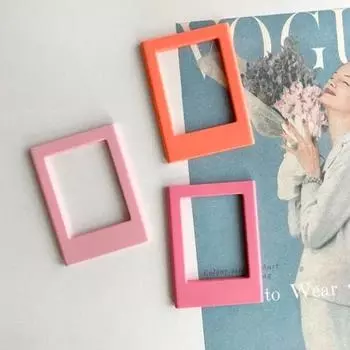 Холодильник с рамкой Po шириной 3 дюйма в виде конфетного цвета, Po Tile, постоянно меняющаяся комбинация, креативное украшение, магнит на холодильник