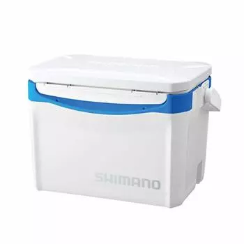 Холодильник SHIMANO 26L Holiday Cool для рыбалки белый синий 260LZ-326Q