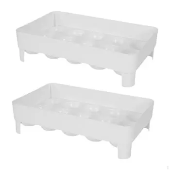 Холодильник Яйцедержатель Диспенсер Столешница Кухонный Поднос Для Хранения Экономия Места Портативный