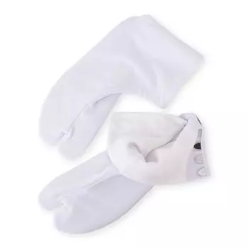 Холодная для L фланель 5 белый формальный для двойной фланелевой подкладки размер [Amemari] таби, защита, зима, теплый, 23.5~24.5 см, флис, эластичный, подкладка, белый