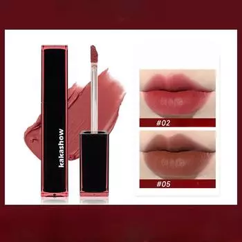 Холодная глазурь для губ Black Girl Бархатная матовая матовая грязь для губ, которую нелегко упасть с цвета Белый веганский