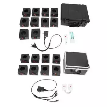 Холодная искра фейерверк машина перезаряжаемый пульт дистанционного управления свадебный фейерверк эффекты устройство для сцены De 2 Remote Control 8 Base