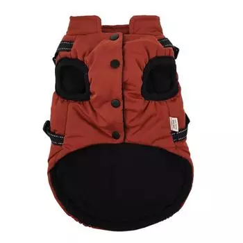 Холодная погода Сохраняйте тепло Зимняя одежда Водонепроницаемая толстовка с капюшоном для домашних животных Теплая толстовка с капюшоном для собак Пальто для собак Куртки S чёрный