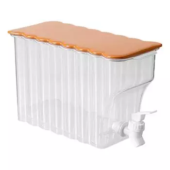 Холодный чайник с краном из полипропилена, герметичный холодильник для хранения, холодный чайник для фруктового чая, цветок белый