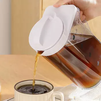 Холодный кофеварка Заварник для холодного чая Чайник для холодного чая Многоцелевой со льдом 1.6L