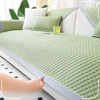 Холодный массаж бобов, ледяной шелк, диванная подушка, летний, летний, коврик, подушка, нескользящий чехол для дивана, новинка 2024, тканевый чехол 70*70