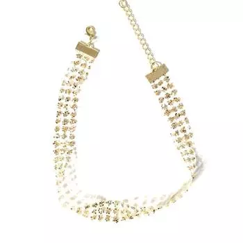 Холодный стиль, Джокер, цепочка на ключицу, модная супер вспышка, марлевая цепочка с блестками, аксессуары для шеи золотой