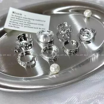 Холодный стиль японская и корейская мода открытый регулируемый указательный палец кольцо для женщин plain open