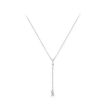 Холодный ветер ключичная цепочка женская простая универсальная танцевальная удушающая цепочка на шею легкая роскошная вспышка бриллиантовая бахрома ожерелье