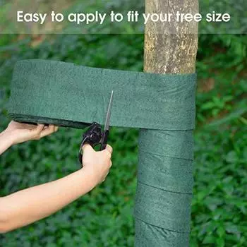 Холодостойкая теплая защита от замерзания, защита для деревьев, обертывания для кустарников, ткань для ухода, чехол для растений зелёный