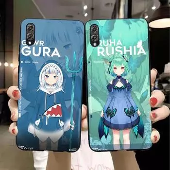 Чехол для телефона Hololive Girl Gawr Gura для Honor 70 50 20 7S X9 X8 X7 Magic 4 3 Pro, мягкий черный чехол для телефона Honor 70