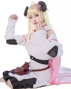 Hololive Kadomaki Watame Cosplay Halloween Tsumaki Watame [milky time] Women s