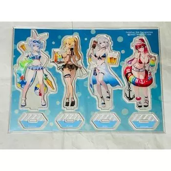 Hololive Купальник третьего поколения на акриловой подставке Hosho Marine Shirogane Noel Pekora Usada shiranui Flare C104 Owatasha Watao Holofes Comiket