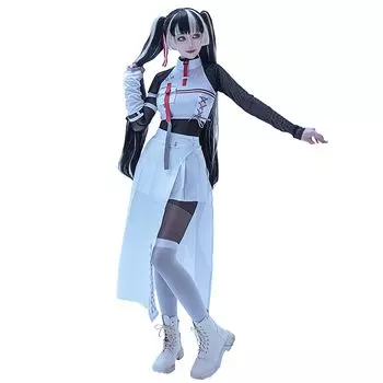 Hololive Raden Halloween Cosplay VTuber Белый [молочное время] Юкарасубутей белый