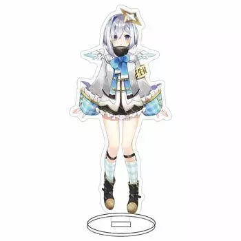 Hololive Stand Vtuber Figure Aqua Akai Usada Pekora Uruha Rushia Suisei Hosimati Blue Plaid Socks