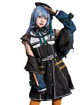 Hololive Suisei Hoshimachi Косплей VTuber Хэллоуин Новый Костюм [milky time] (M) чёрный