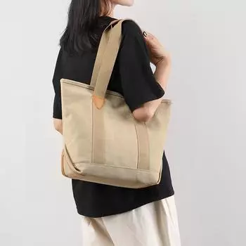 Холщовая большая сумка Сумка на плечо для пригородных поездок серый